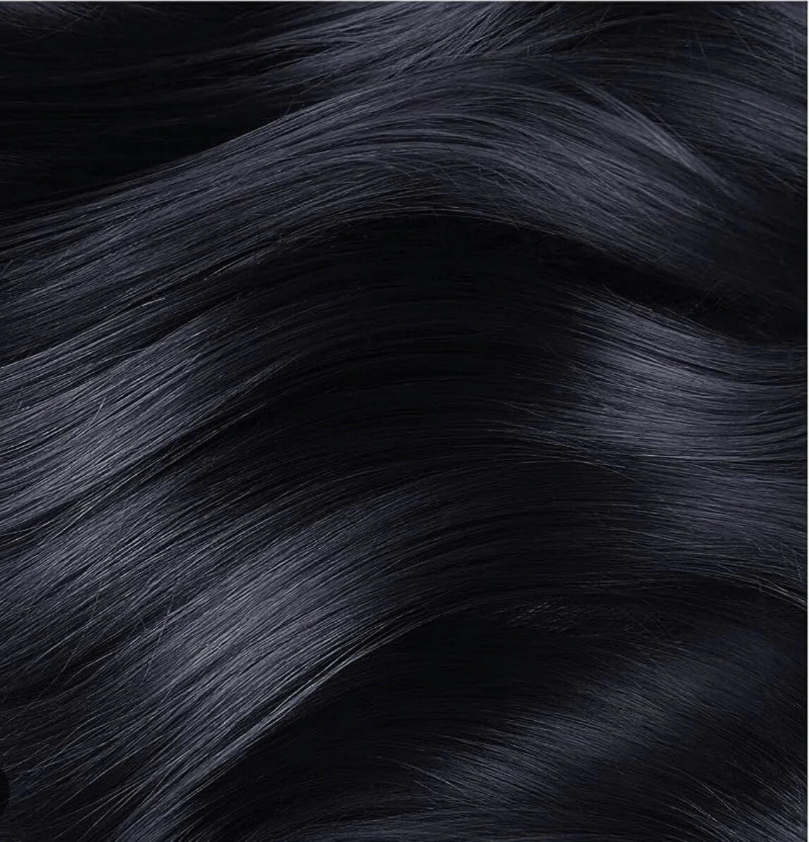Color Jet black 3 bundles + Extra for closure & frontals